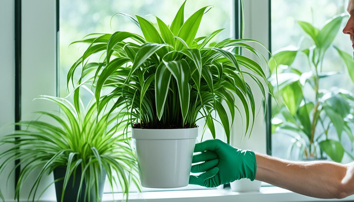 when to trim spider plants