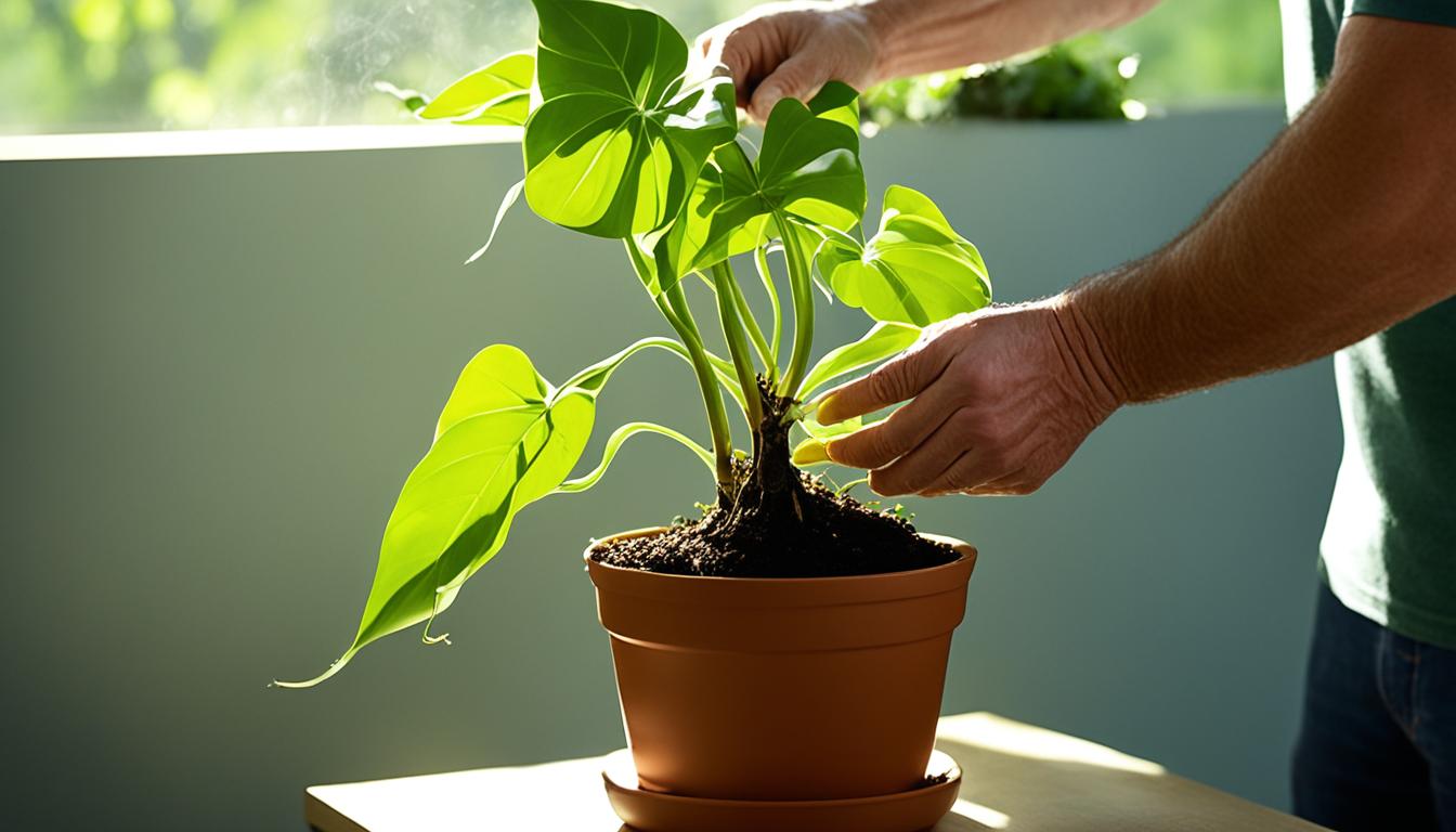 philodendron repotting