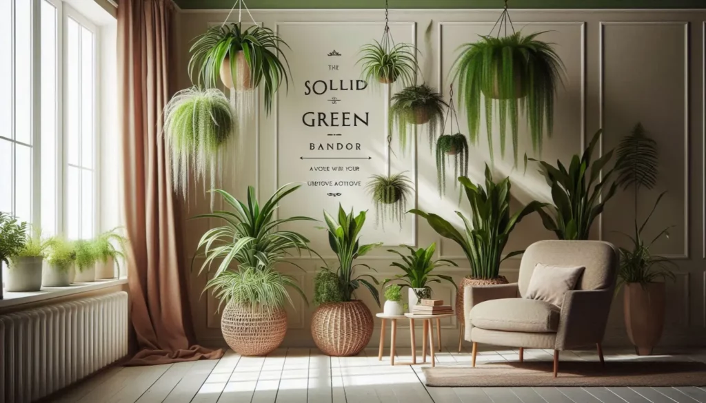 Overview of the Solid Green Spider Plant - Styling Tips