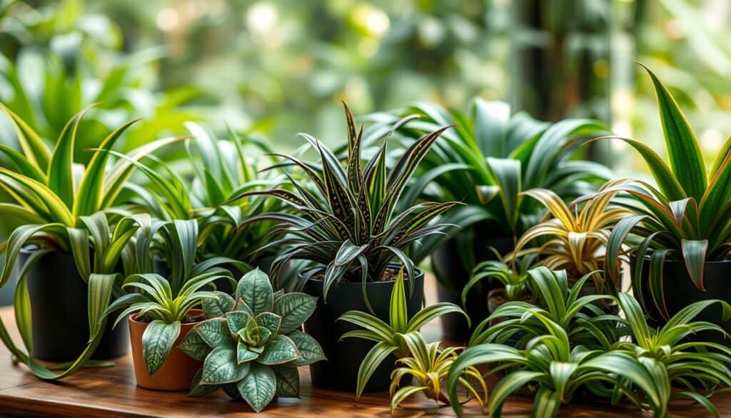 different types of spider plants