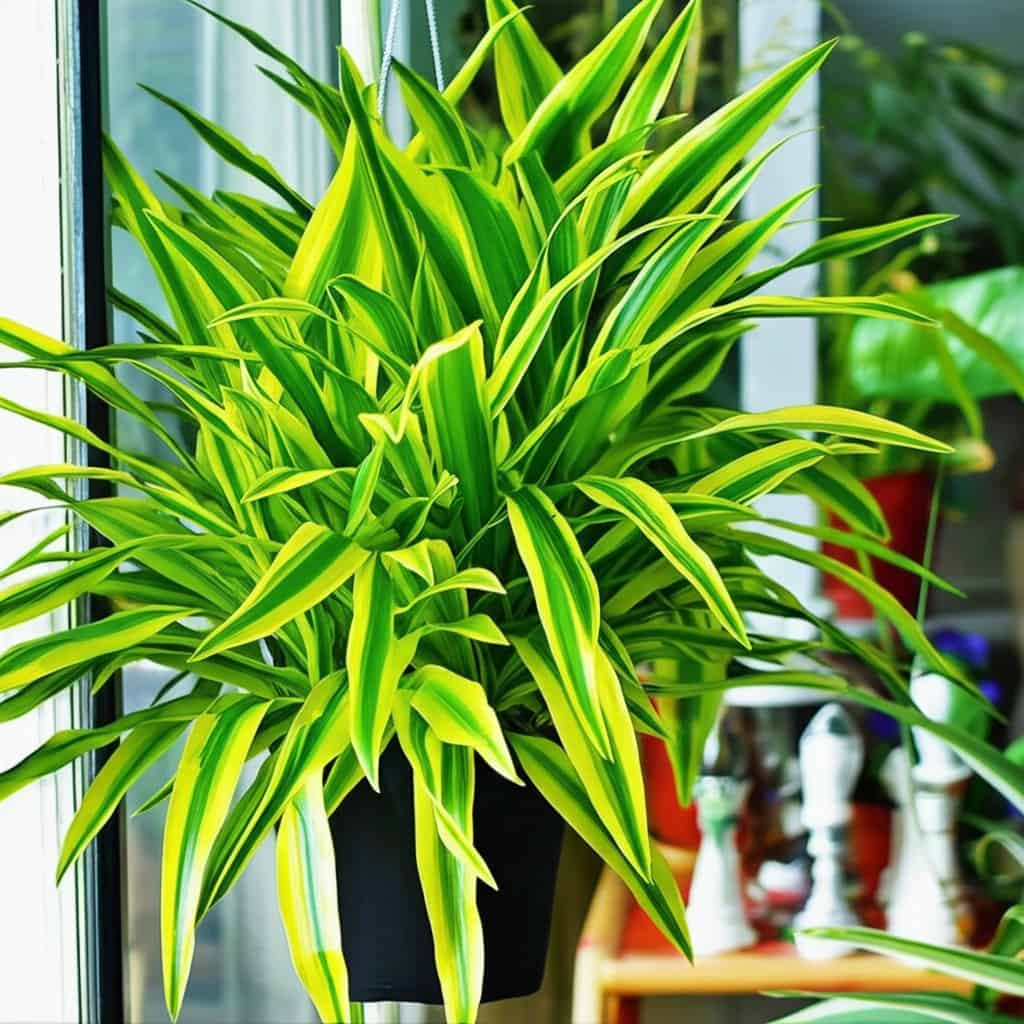 Create a detailed realistic photo depicting Solid Green Spider Plant Care: The Ultimate Guide, professional quality, detailed, NO TEXT, NO WRITING, NO LABELS in the image, natural scene