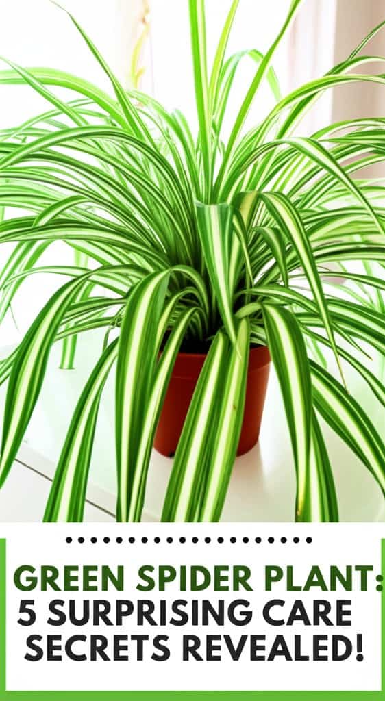 green spider plant