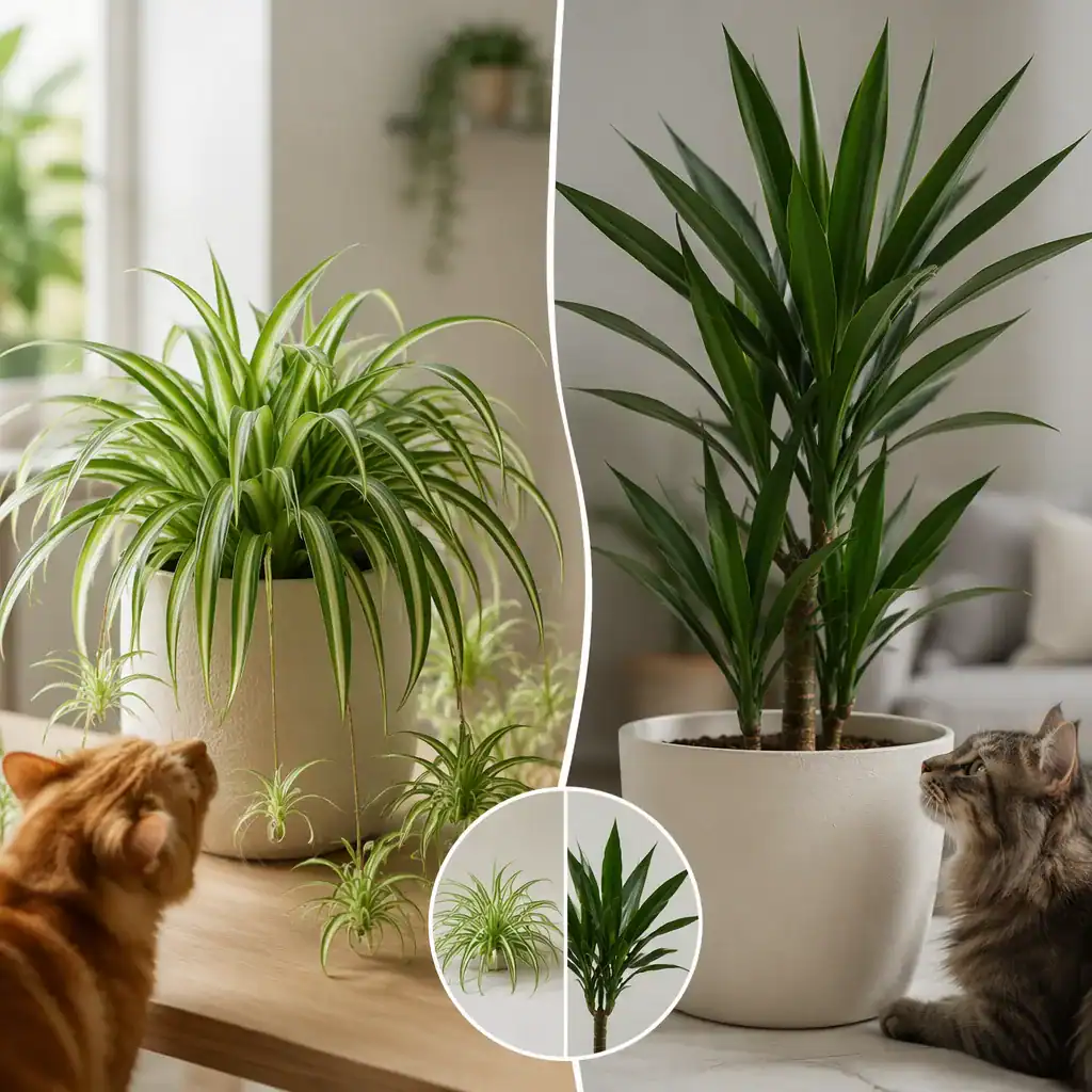 Spider Plant vs Dracaena: Key Differences, Care, and Pet Safety